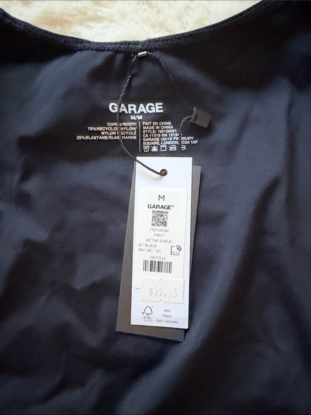 Garage Black Bolero Shrug - Long Sleeve - Picture 2 of 3